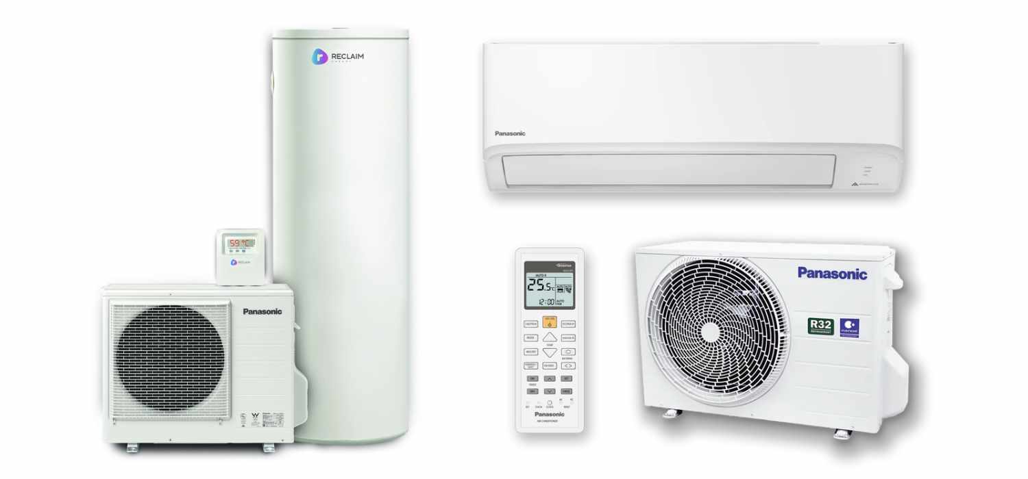 heat pumps for hot water and airconditioning